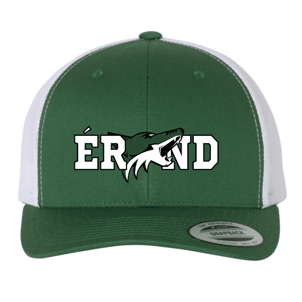 6606 Yupoong Adult Retro Trucker Cap - Evergreen/White