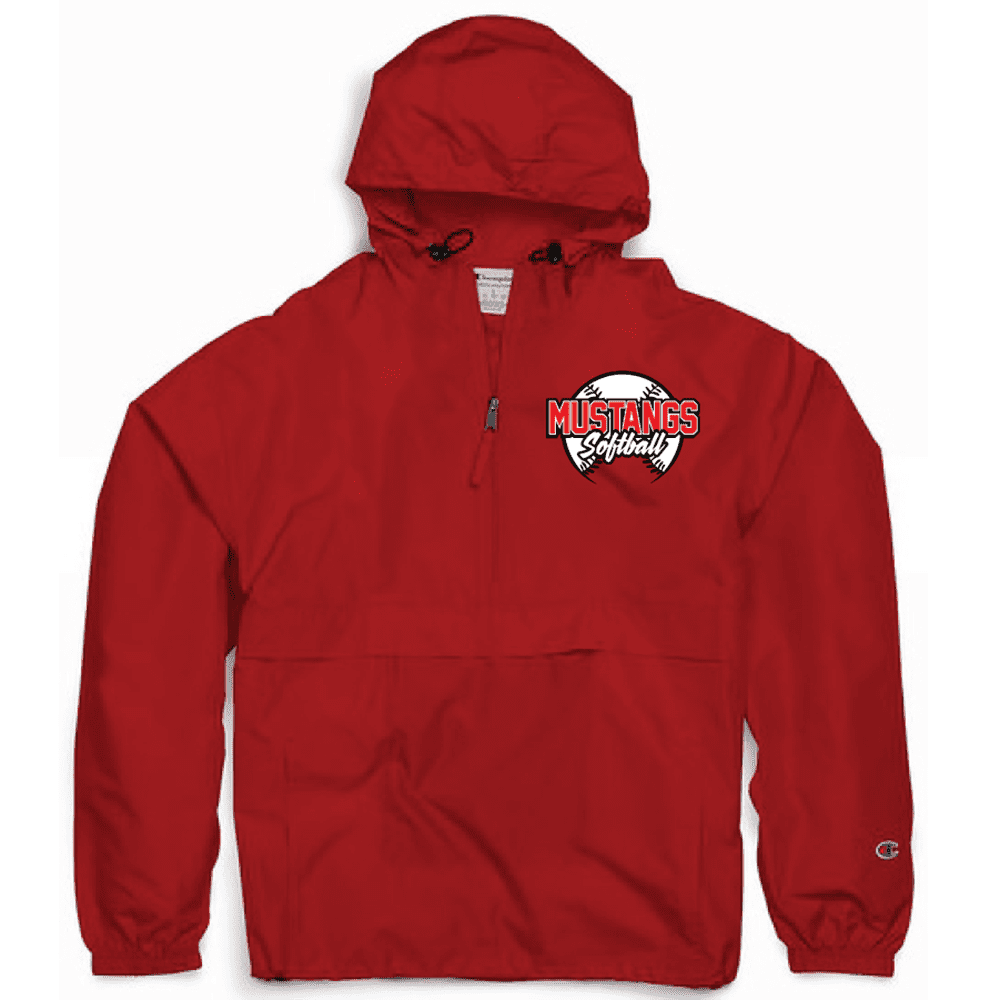 CO200 Champion Packable Anorak 1/4 Zip Jacket - Scarlet