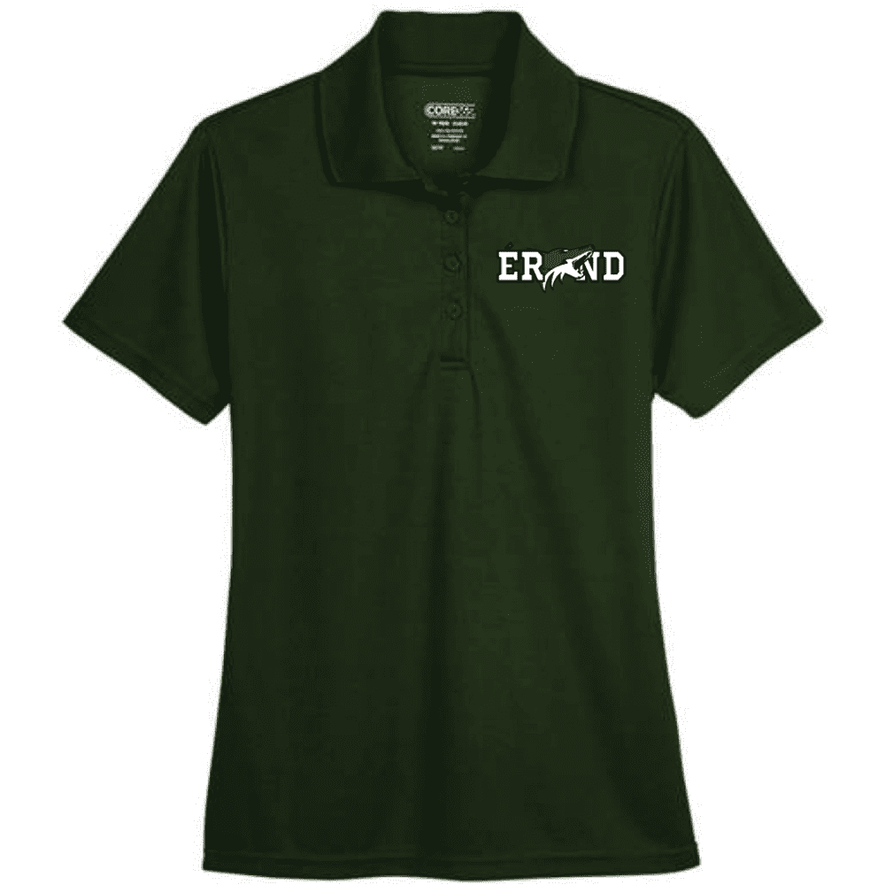 78181 Core365 Ladies' Origin Performance Pique Polo - Forest Green