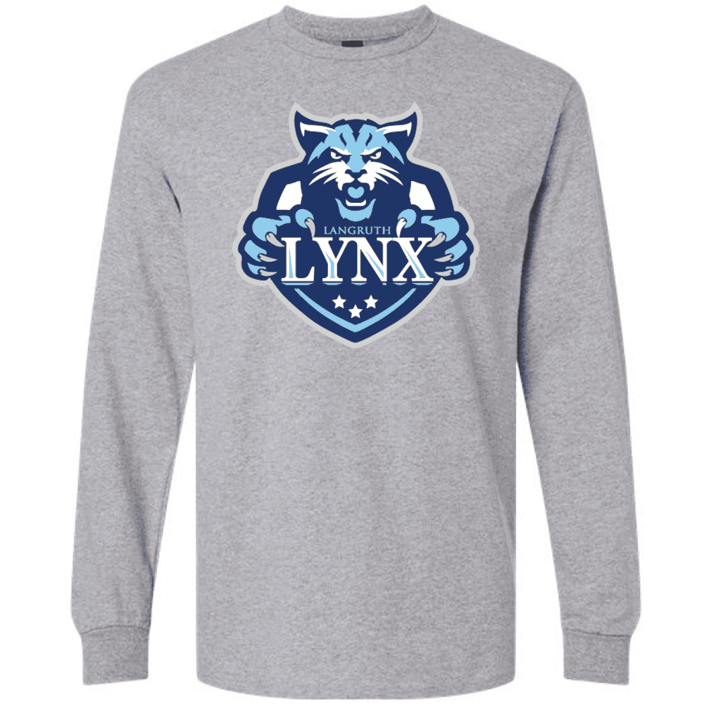 G240 Gildan Ultra Cotton Long Sleeve T-Shirt - Sport Grey