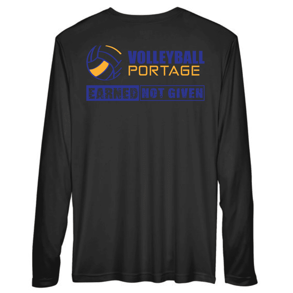 TT11L Team 365 Performance Long Sleeve Shirt - Black - Image 2